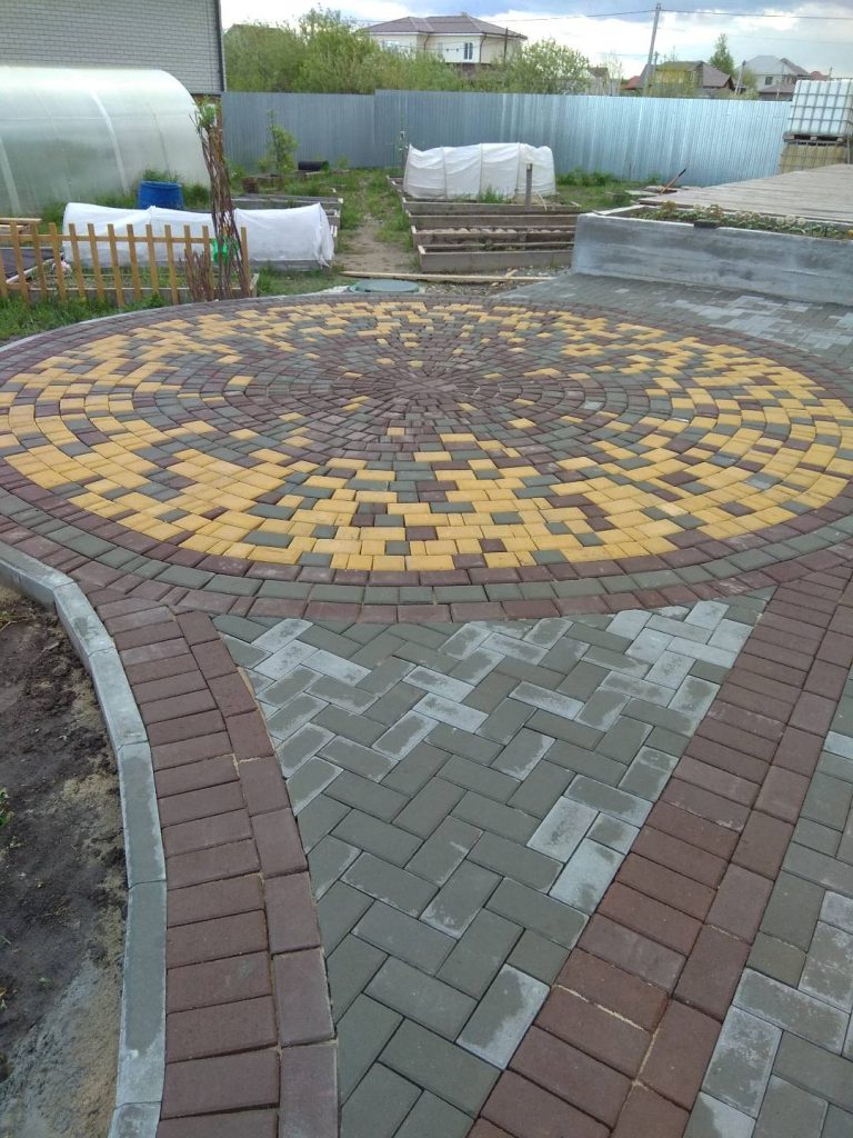 Укладка брусчатки