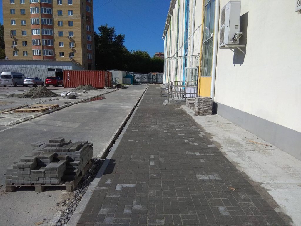 Укладка брусчатки