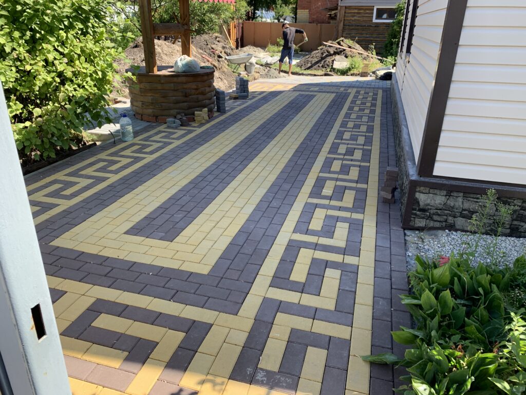 Укладка брусчатки