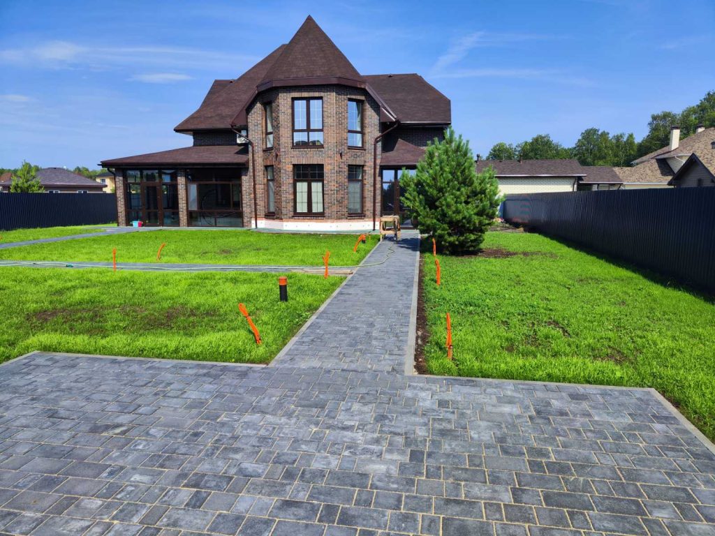 Укладка брусчатки