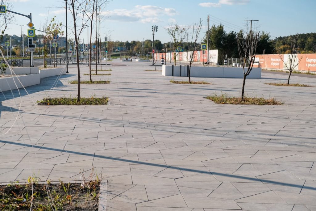 Тротуарная плитка Мозаика, гладкая, Антрацит (Б.4.Фсм.8)