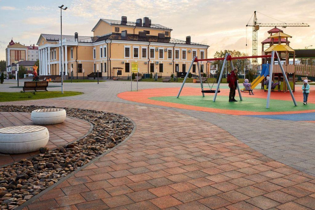 Тротуарная плитка Квадрат 300х300, гранит, Арабская ночь (Б.1.К.6)