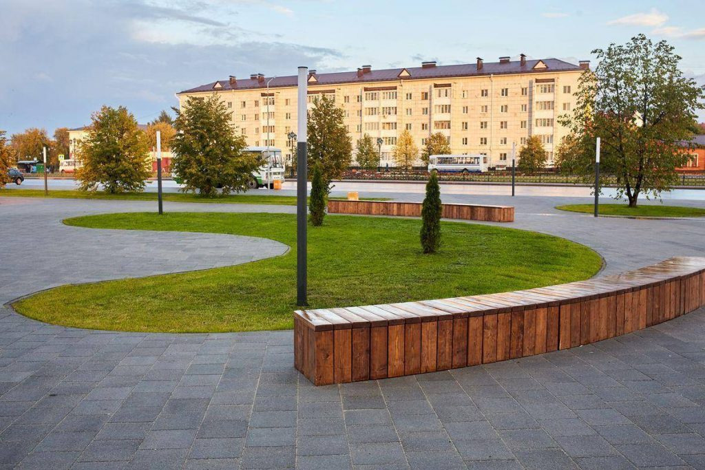 Тротуарная плитка Квадрат 300х300, гранит, серая (Б.1.К.6)