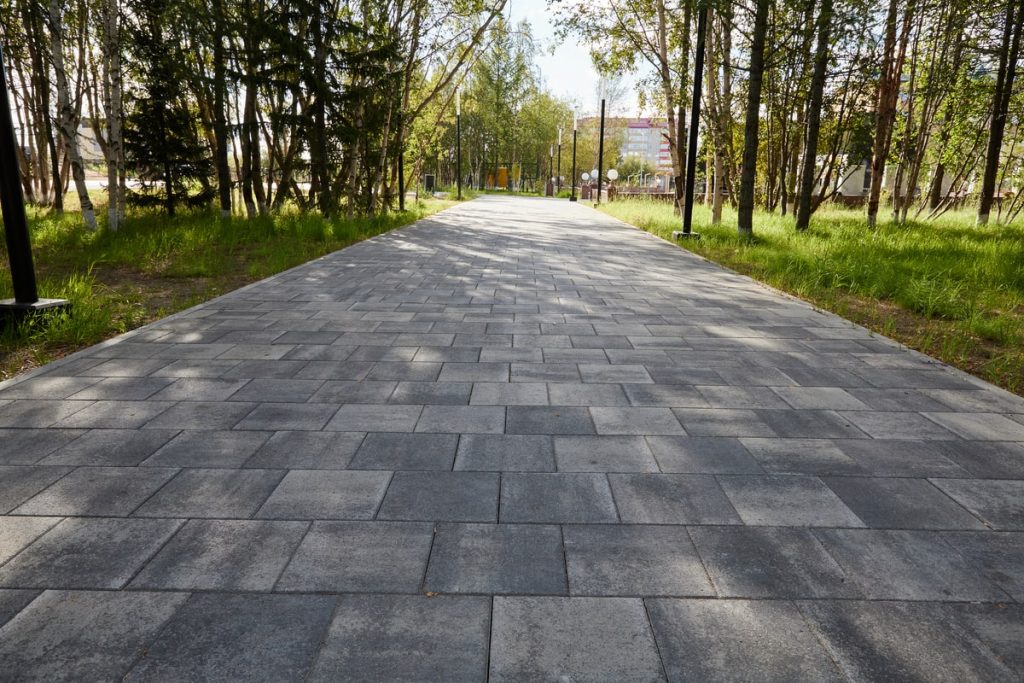 Тротуарная плитка Квадрат 300х300, гранит, Антрацит (Б.1.К.6)