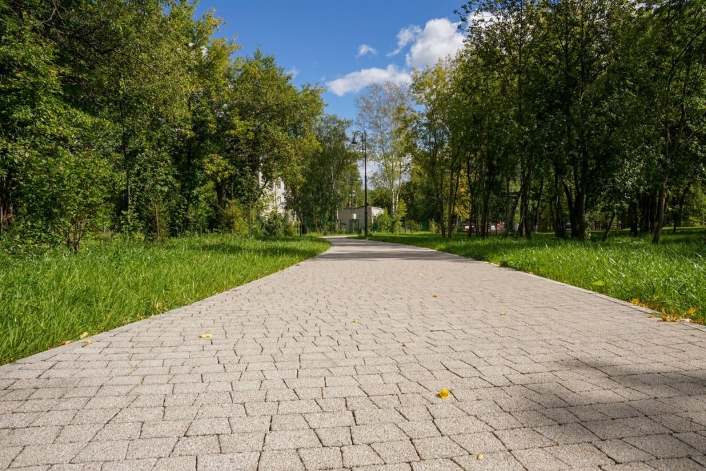 Тротуарная плитка Абрис, гранит, белая (Б.3.А.6)