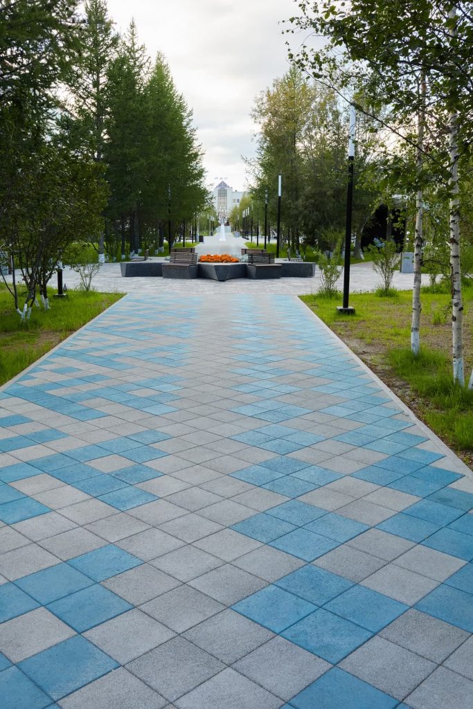 Тротуарная плитка Квадрат 300х300, гранит, серая (Б.1.К.6)